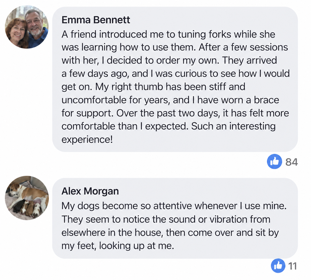 Customer reviews from Emma Bennett and Alex Morgan.